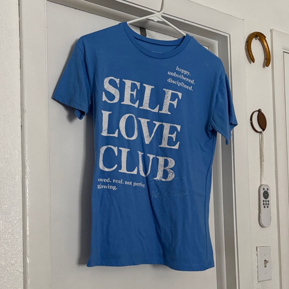 Self Love Club Blue Graphic T-Shirt